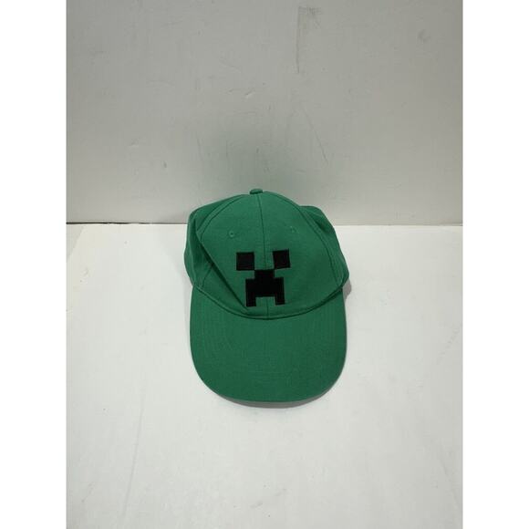 Minecraft Hat Cap Creeper Baseball Green JINX One Size adjustable SnapBack - Picture 1 of 9
